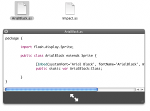 Quick Look AS3 syntax highlighting