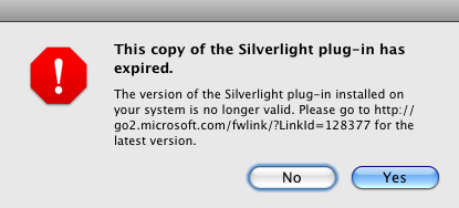 silverlight plugin for mac not working