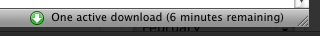 Firefox 3 Beta 3 downloads showing in status bar